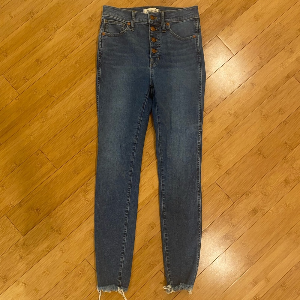 Madewell 10” High Rise Skinny jeans. Size 26